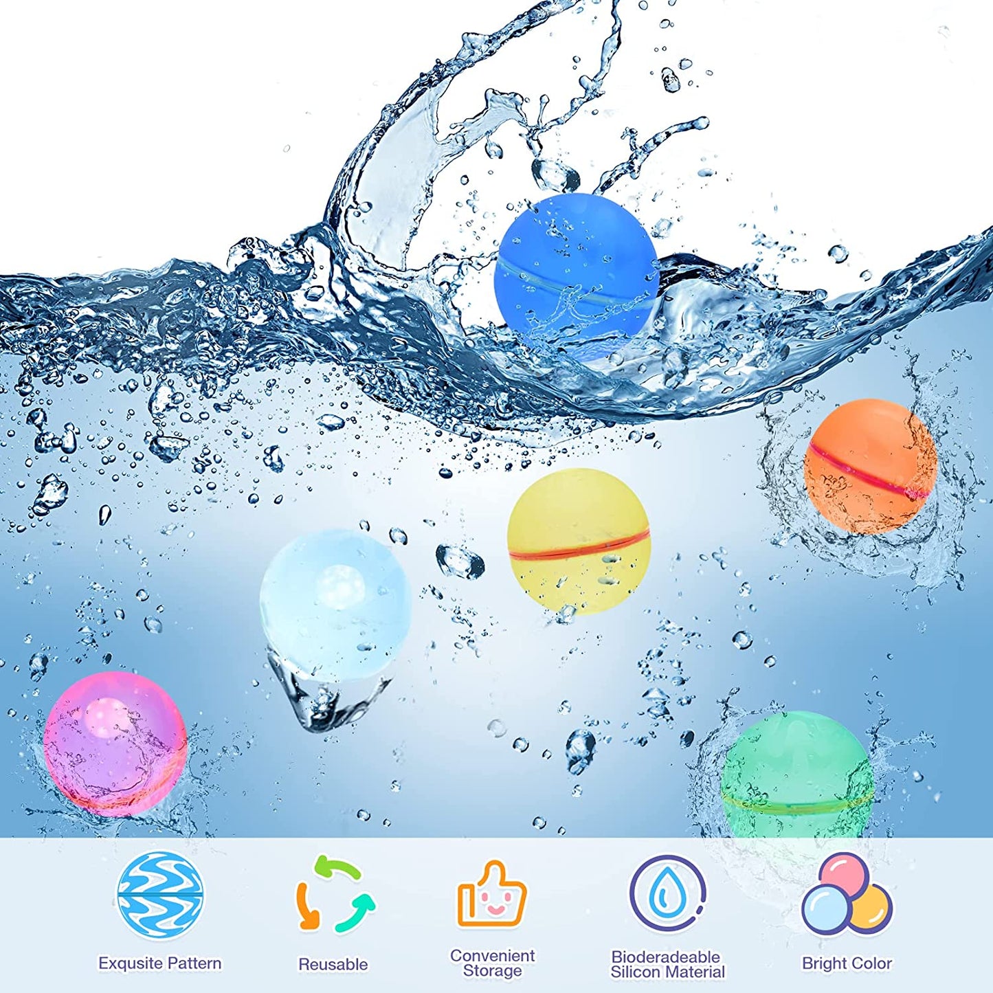 Crux™ Reusable Water Balloons (12 pcs)